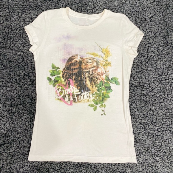 Girls Khol's Birds of a Feather Sequin T-Shirt Top Size M (8) - Picture 1 of 7
